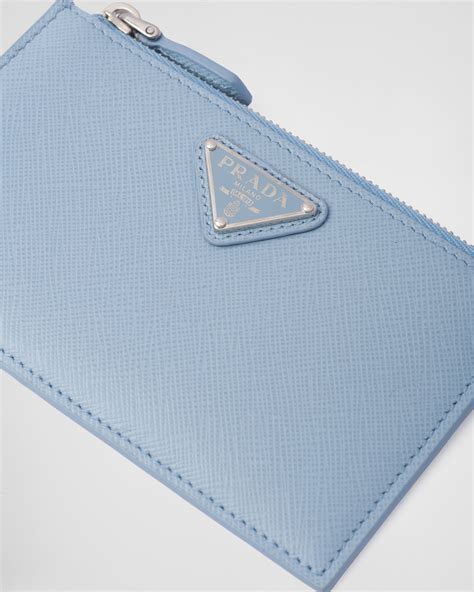 prada blue card holder|prada wallet for women.